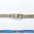 CINTURINO BRACCIALE ACCIAIO SATINATO CON INSERTI LUCIDI PUKET 16 MM - TRASPORTO INCLUSO